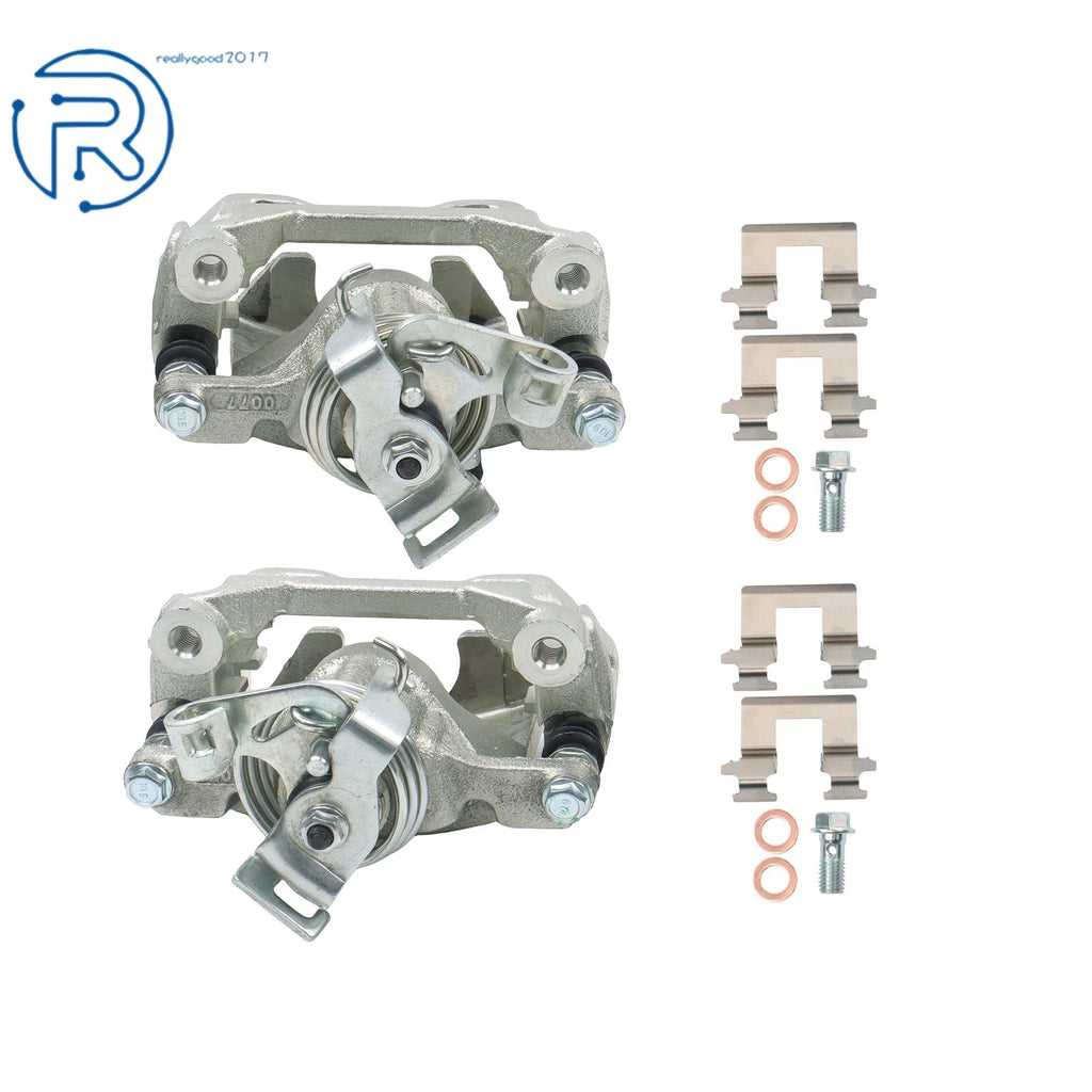 Set of 2 Brake Calipers with Bracket for Buick Chevy Uplander Pontiac Saturn