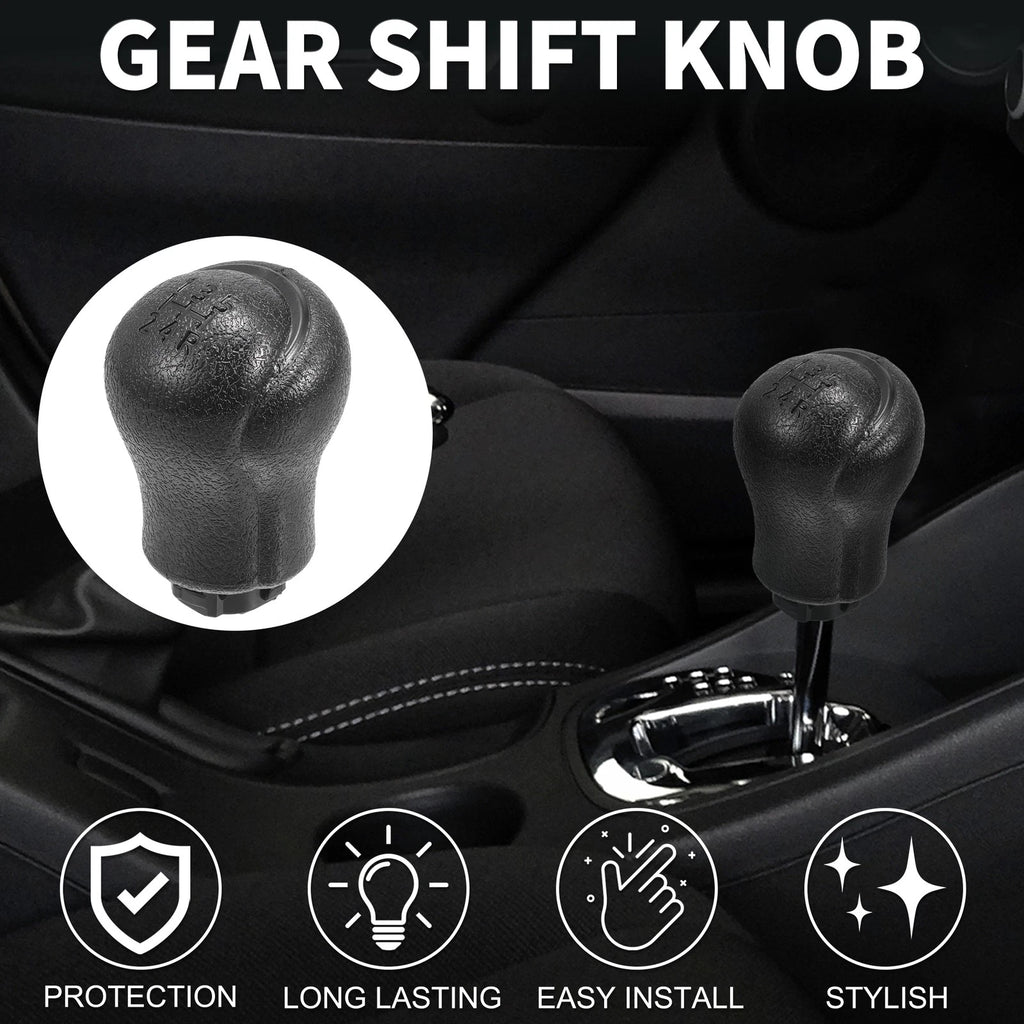 5 Speed Manual Gear Shift Knob for Toyota Hilux (2005–2023) Black Plastic