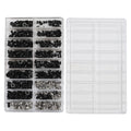 360PCS Laptop Screws M2 M2.5 M3 Black Zinc Countersunk for DIY Use