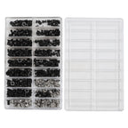 360PCS Laptop Screws M2 M2.5 M3 Black Zinc Countersunk for DIY Use