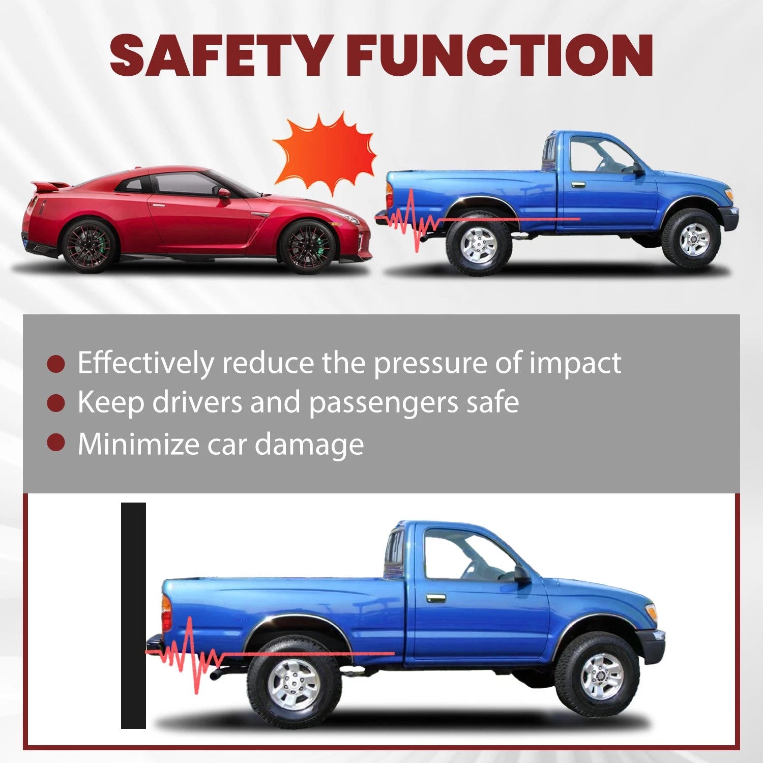 Complete Rear Steel Step Bumper for Toyota Tacoma (1995–2004)