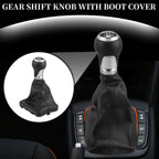 6 Speed Manual Gear Shifter Knob with Cover for Audi A6 C6 4F (2004–2008)
