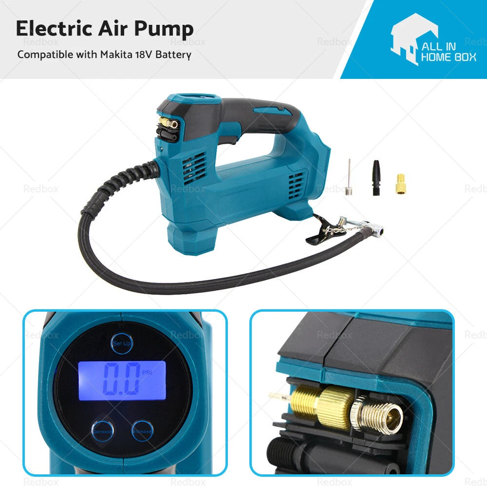 Cordless Digital Tyre Inflator Pump for Makita (18V)