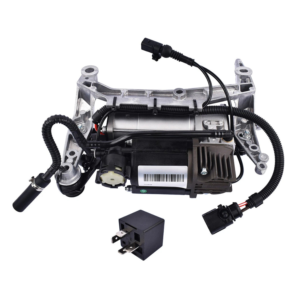 Air Suspension Compressor Pump w/ Relay for Audi Q7 (2007–2015) 4L0698007A