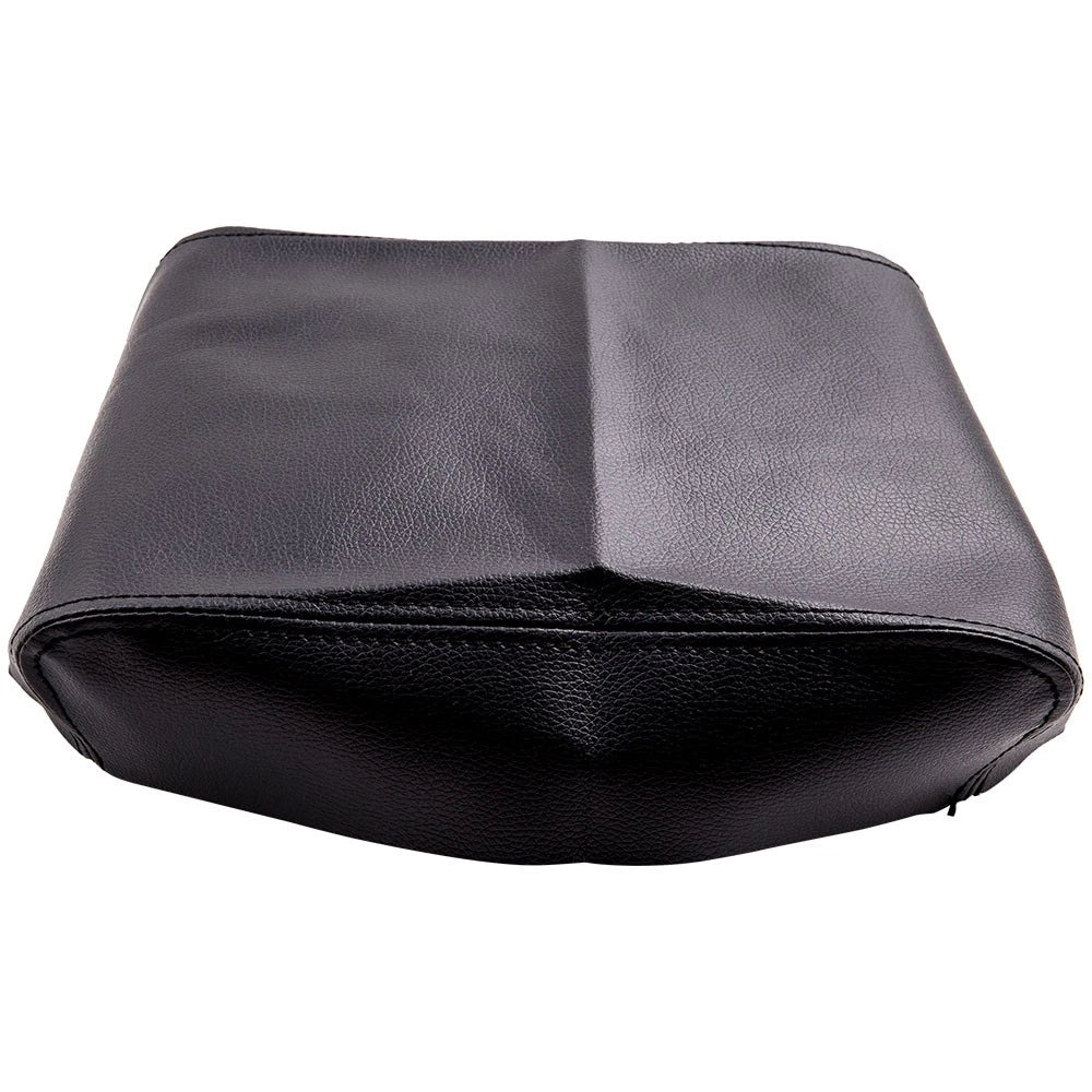 Black Leather Center Console Armrest Lid Cover for Toyota Tacoma (2005–2015)