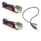 USB Power Step Down Module 5V 3A Dual Output 6V-40V DC for Automotive