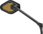 Adjustable Mirror for Drag Specialties (Right, Black/Gold, Long Stem)