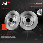 Front Disc Brake Rotors & Ceramic Pads for Chevrolet Malibu (2004-2012)