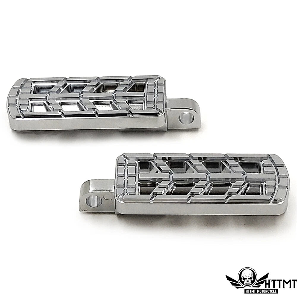 Chrome Dominator Cut Foot Peg for Harley Softail (2014–2023)