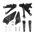 Black Front Footrest Footpeg Bracket for KAWASAKI ZX10R 2006-2010