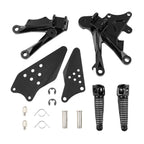 Black Front Footrest Footpeg Bracket for KAWASAKI ZX10R 2006-2010