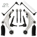 Set of 10 Control Arm Ball Joints Tie Rod Ends for Nissan Murano (2009–2014)