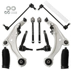 Set of 10 Control Arm Ball Joints Tie Rod Ends for Nissan Murano (2009–2014)