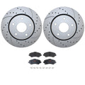 Front Brake Kit 302mm Drill Rotors & TRW Pads for Chrysler Dodge VW