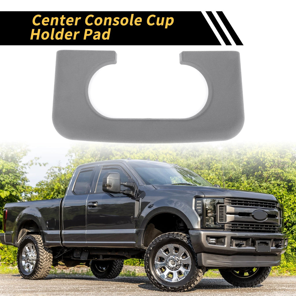 Center Console Cup Holder Armrest Pad for Ford F-250 F-350 (1999–2009) Gray