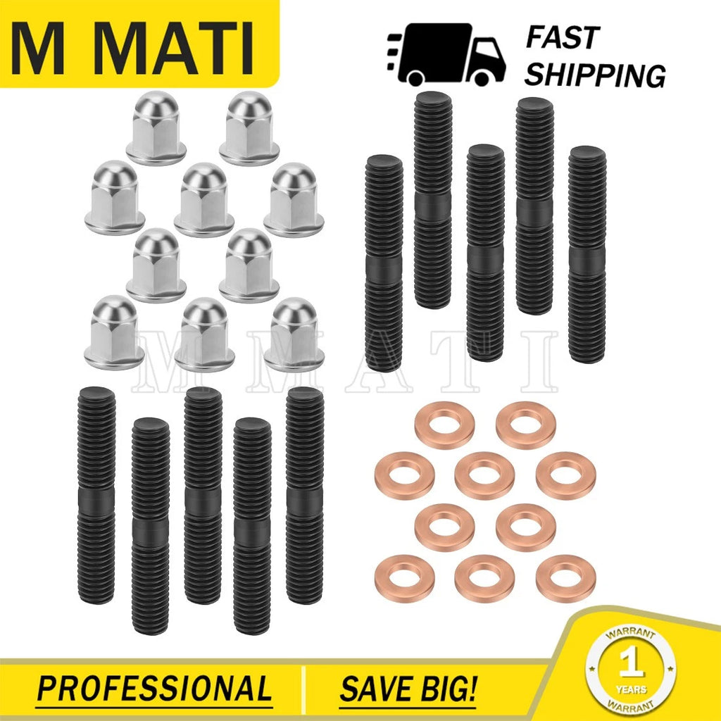 Cylinder Head Stud Kit Acorn Nuts Washers for Yamaha Banshee YFZ 350 (1987–2006)