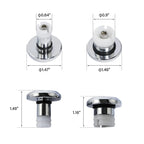 Chrome Front Axle Nut Bolt Covers for Harley Sportster S (2021-2024)