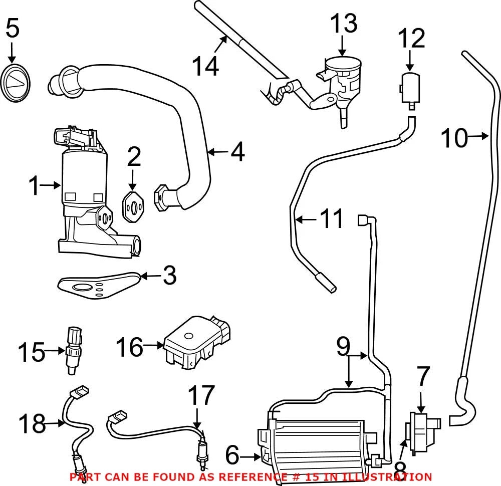 Ambient Air Temperature Sensor for Chrysler Dodge Jeep Ram (2011–2023)