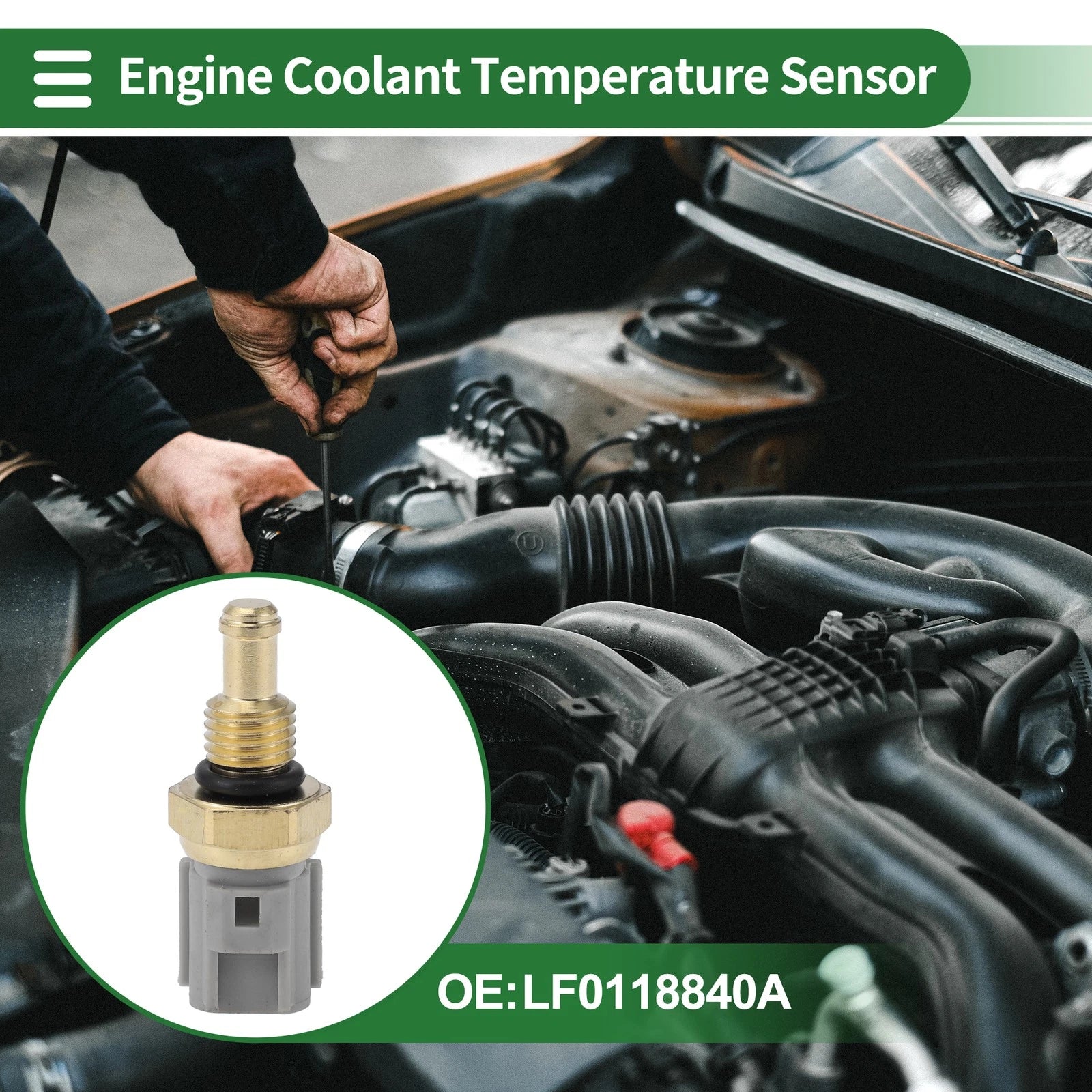 Engine Coolant Temperature Sensor No.LF0118840A for Mazda 5 (2015)
