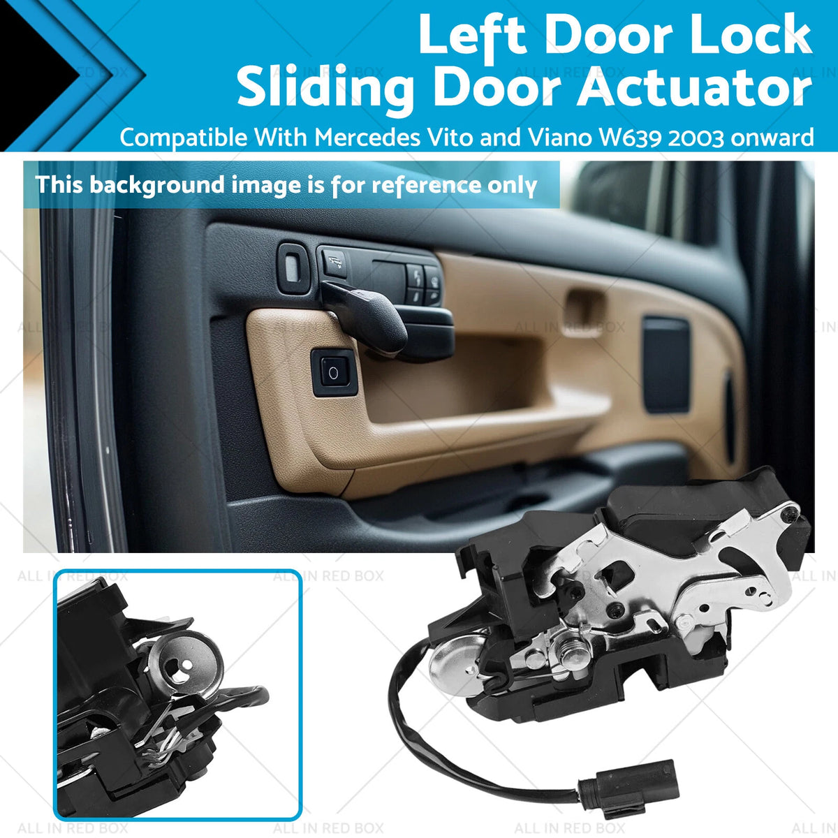 Left Door Lock Sliding Actuator for Mercedes Vito Viano (W639)