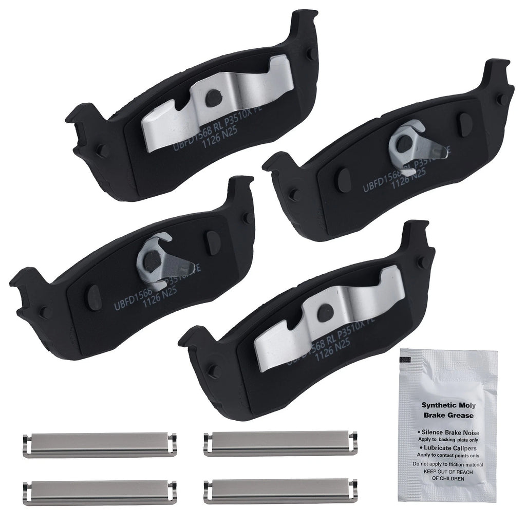 Rear Brake Pads Kit for Ford Expedition (1997–2002) Lincoln Town Car (2003–2011)