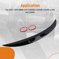 Trunk Lip Spoiler for BMW E93 3 Series M3 (2007–2013) Gloss Black ABS