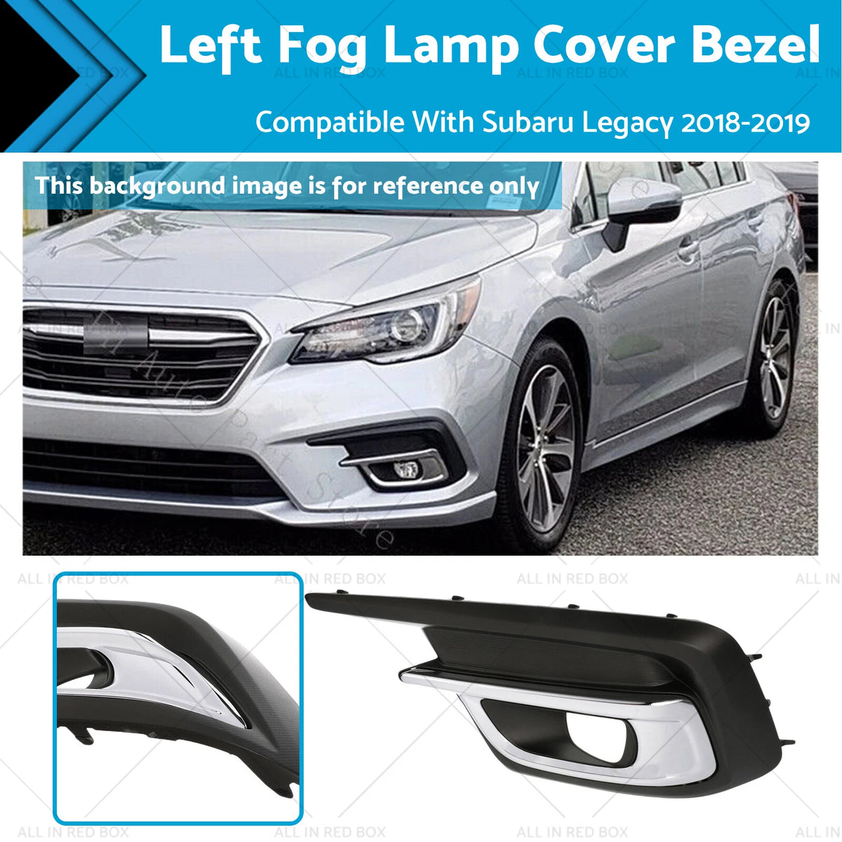 Left Fog Light Lamp Cover Bezel Trim for Subaru Legacy (2018–2019) 57731AL69A