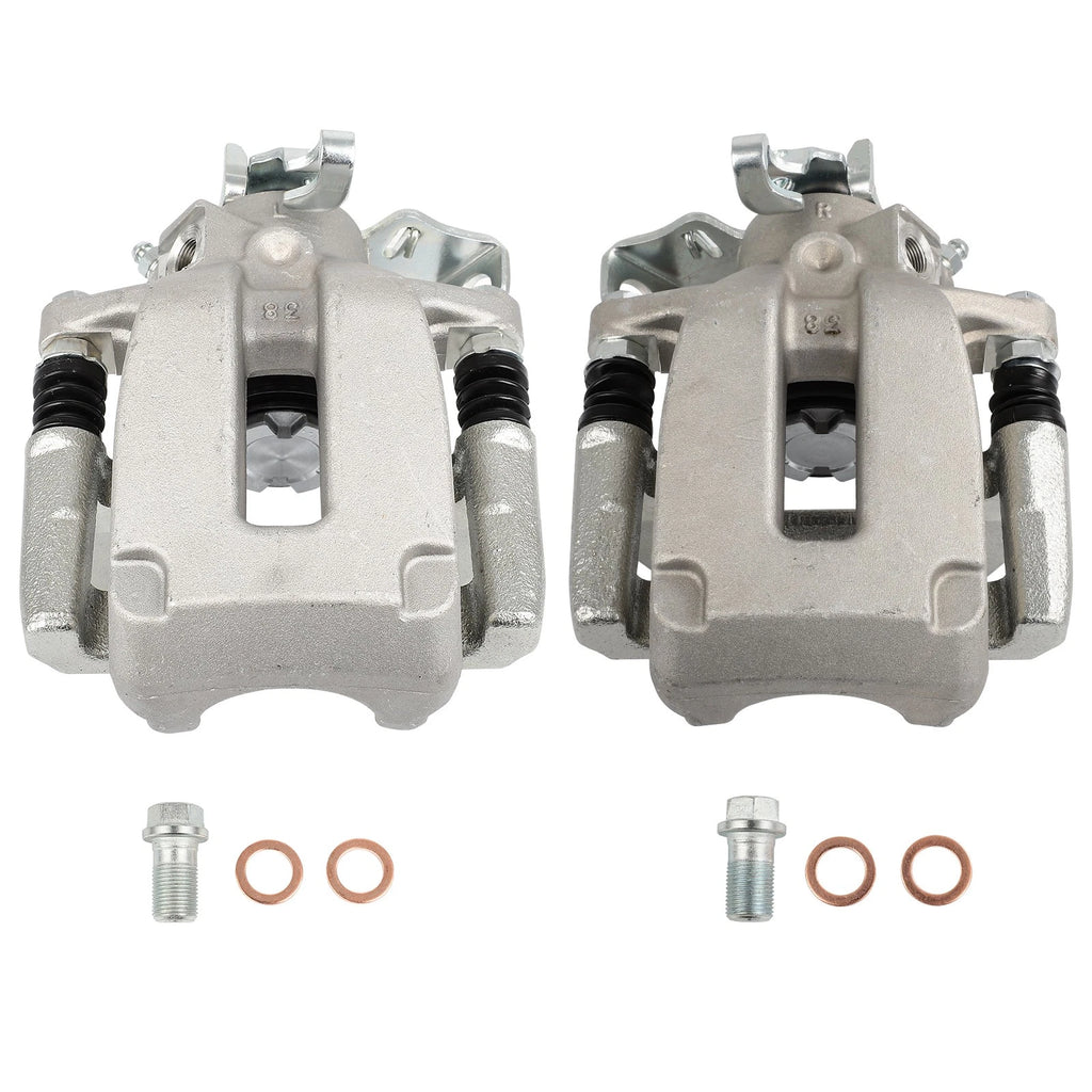 Set of 2 Rear Brake Calipers for Volkswagen Golf, Jetta (2002–2005)