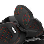 Backrest Pad for Harley Electra Glide, Street Glide (2009–2023) Black/Red