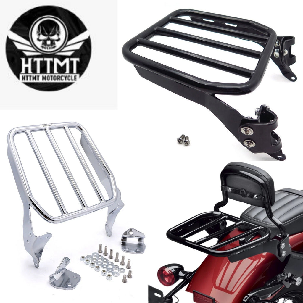 Sport Luggage Rack for Harley FLDE FLHC FLSL FXBB (2018–2024) w/ Holdfast Upright
