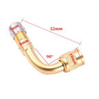 1Pc 90 Degree Brass Tyre Valve Stem Extension Adapter for Car