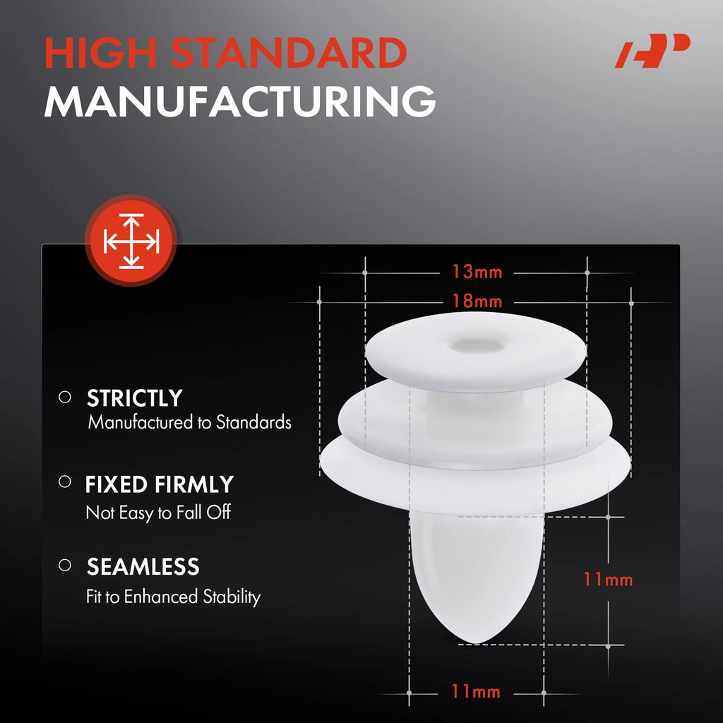 20Pcs Nylon Panel Retainers for Toyota Lexus (11 mm)