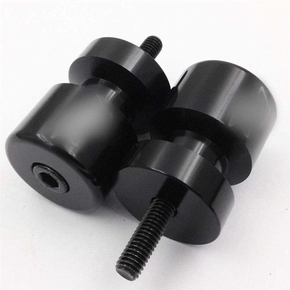 Black Swingarm Spools 6mm for Yamaha R1 YZF-R1 (1998–2015) / FZ-1 (2004–2015)