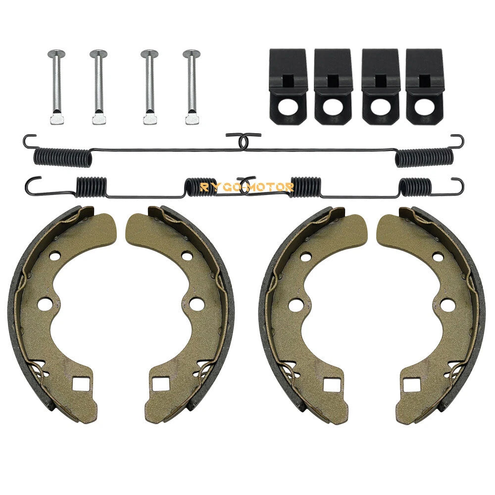 Front Brake Shoes Springs Pins Kit for Kawasaki KAF540 Mule (2010–2030)