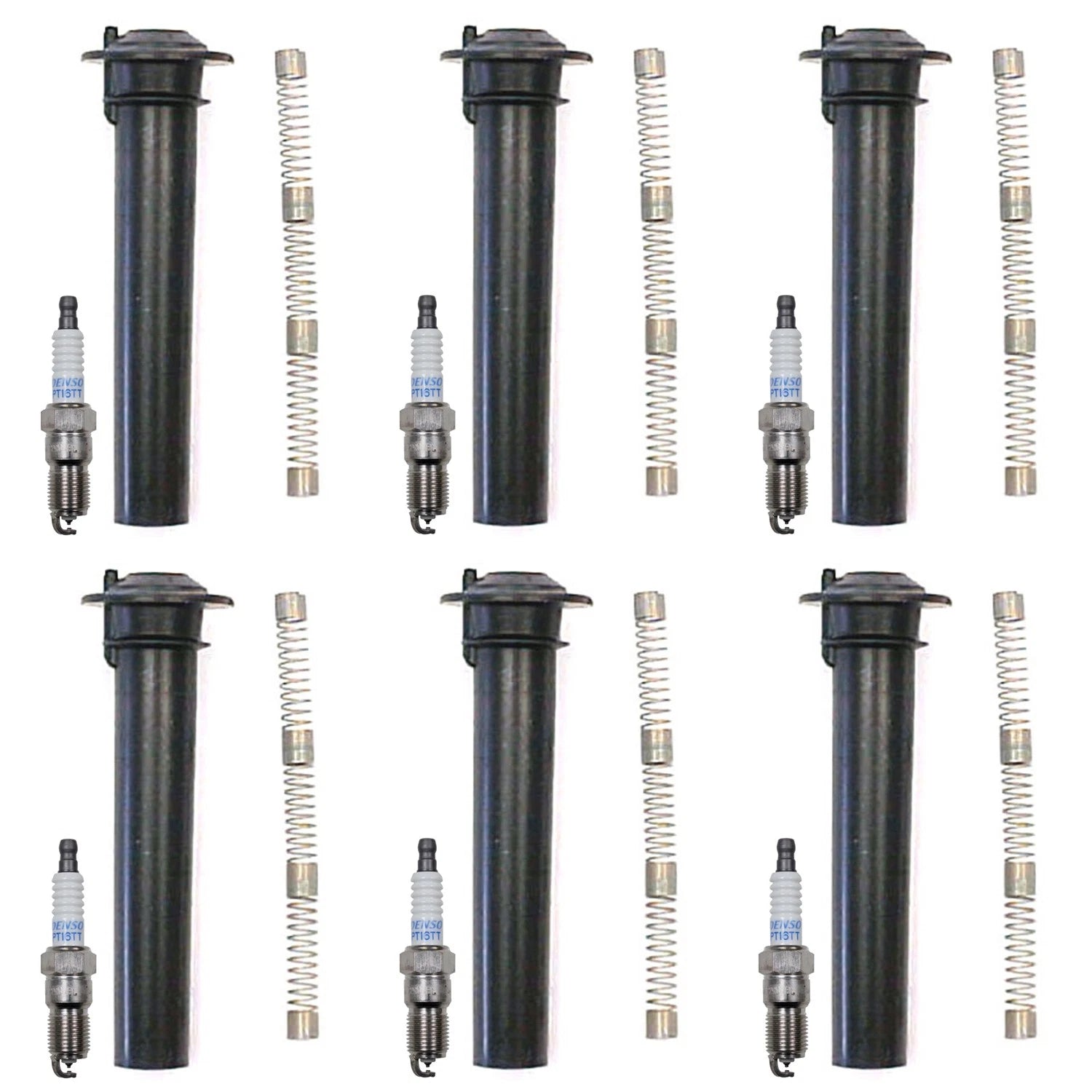 Denso 6 Platinum TT Spark Plug & Coil Boots Kit for Escape Sable Tribute (2001–2005)