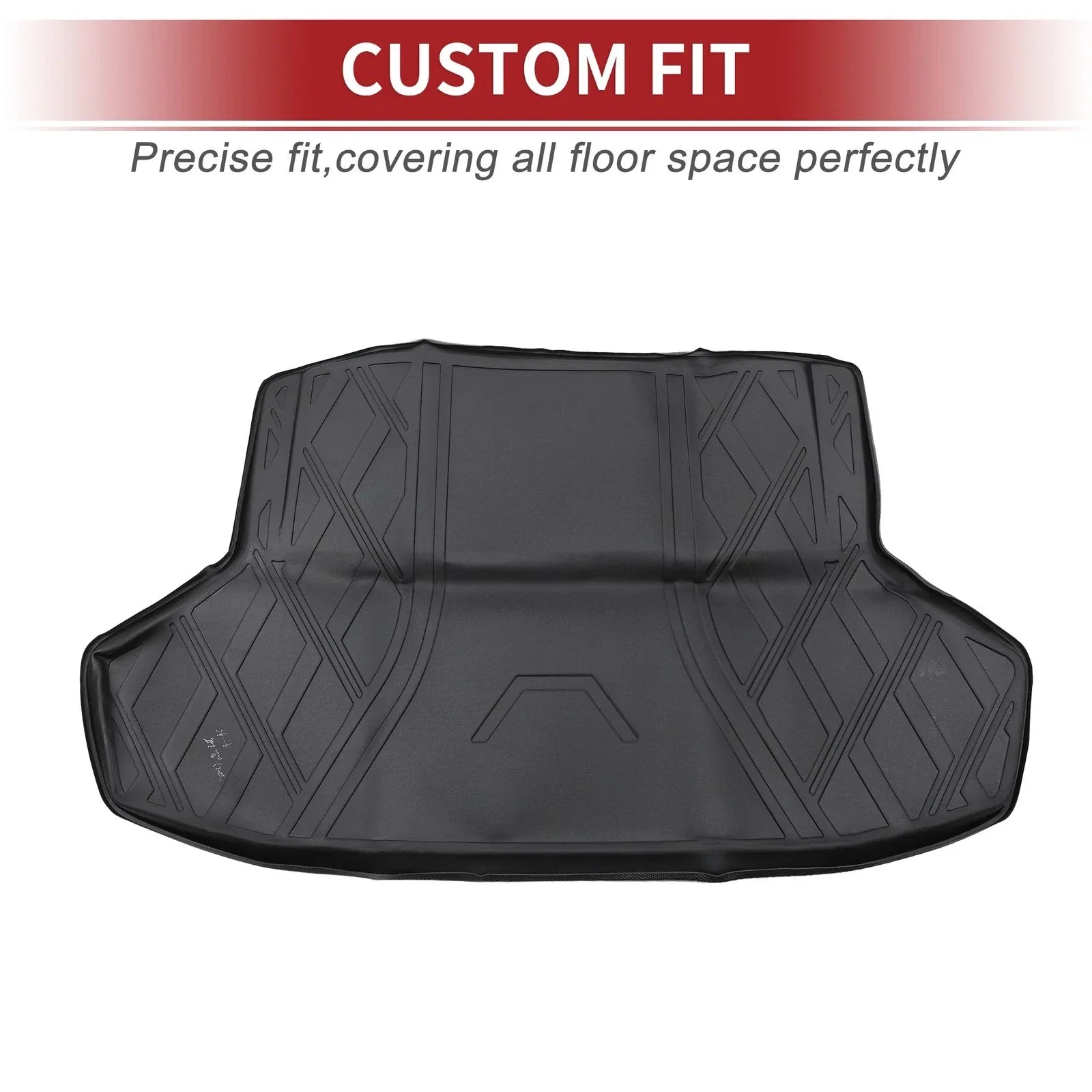Cargo Liner Rear Trunk Mat for Honda Civic Si (2022-2023) Diamond Pattern TPE