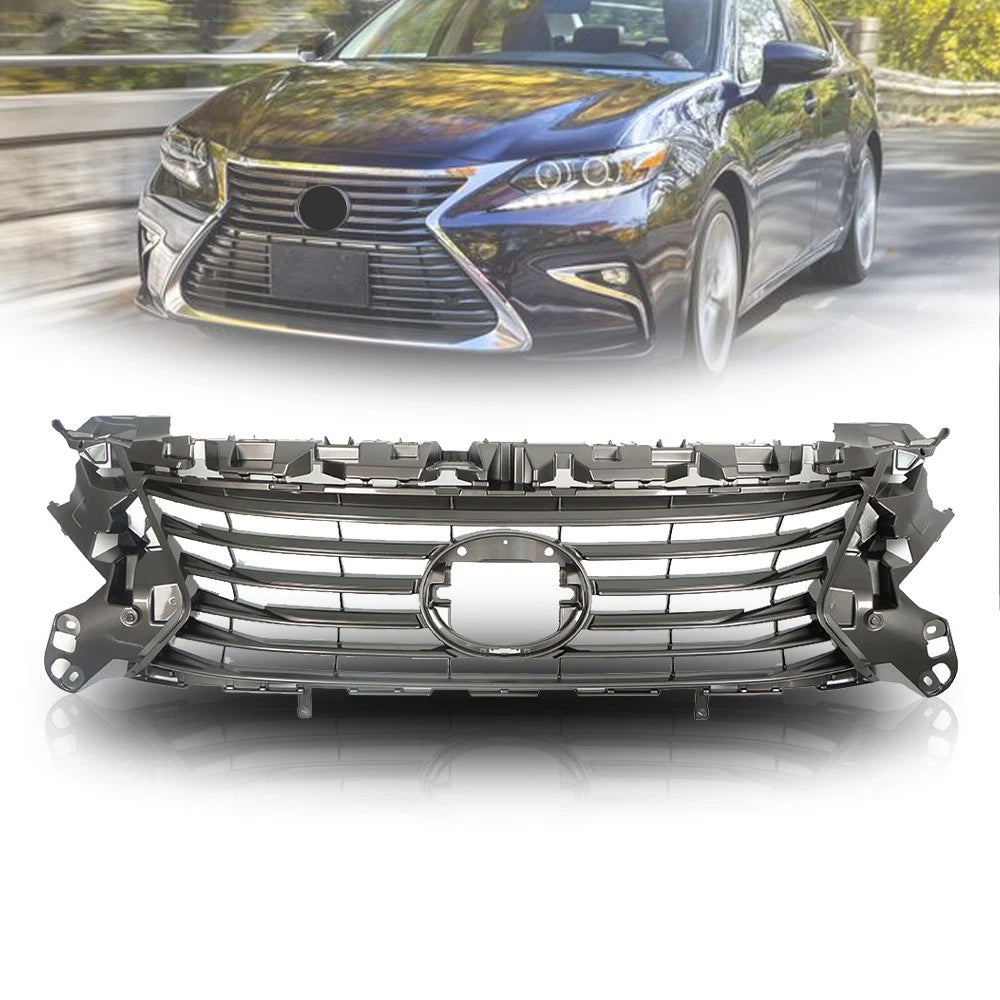 Front Grille Bumper for Lexus ES350 ES300h (2016–2018) Gray Mesh