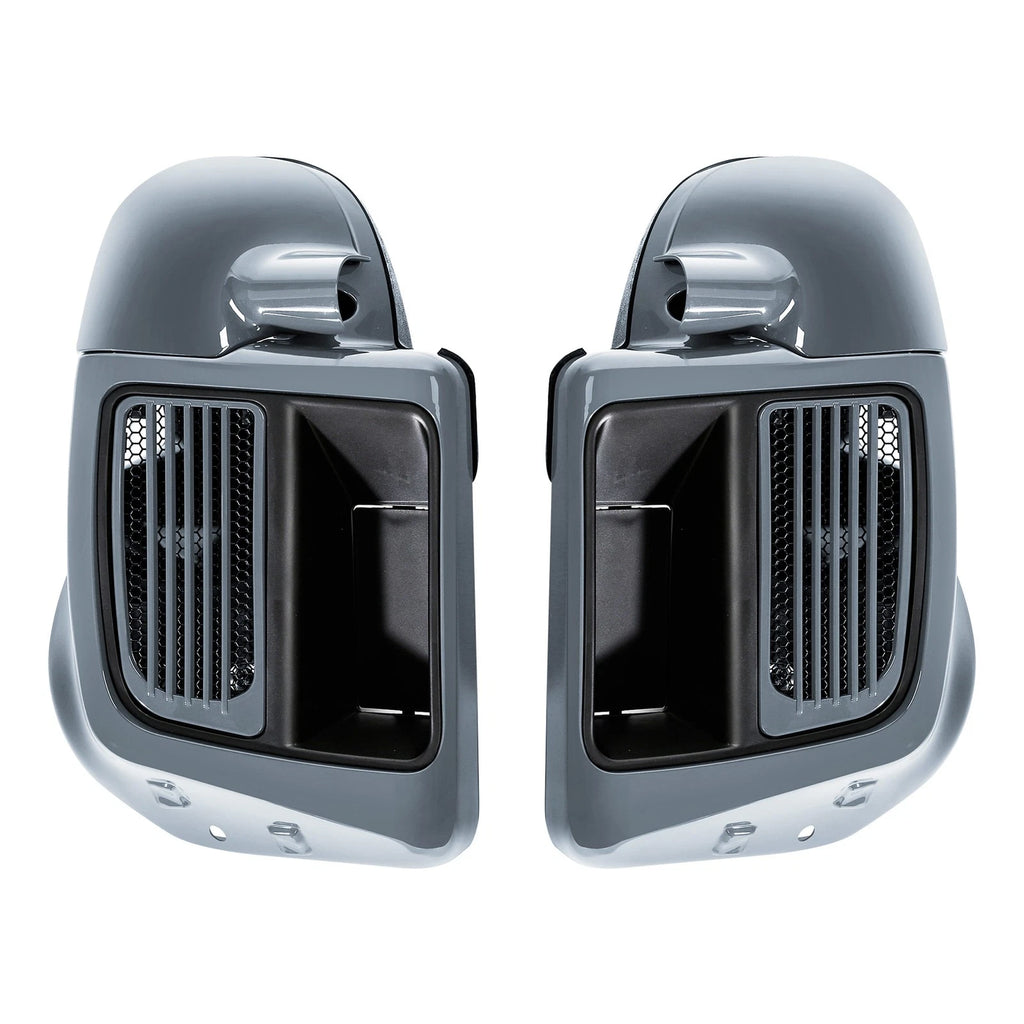 Lower Vented Fairings for Harley Touring (2014–2023) Gunship Gray