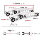 Silver Pair Rear Lower Control Arm for Honda Civic EG (1992–1995) Acura Integra (1994–2001)