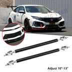Black Front Bumper Strut Stabilizer Support Bars for Honda Civic (2016–2021)