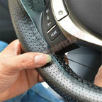 15" PU Leather Steering Wheel Cover for Universal Fit (DIY)