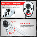 Adjustable Click Torque Wrench 10-160 in-lb for Mechanic (1/2")