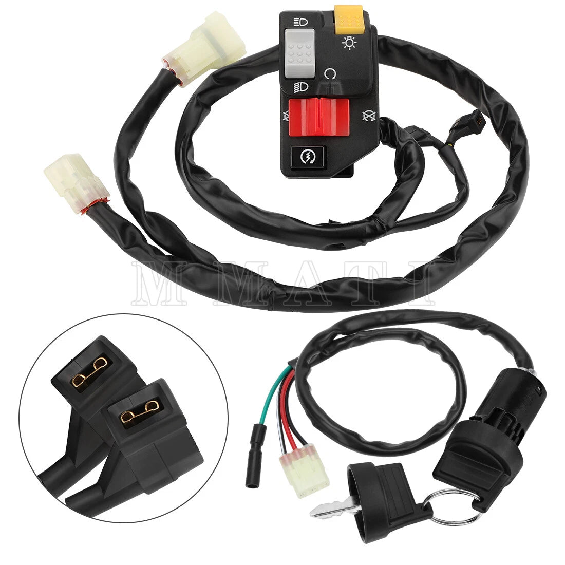 Start Stop Switch & Key Switch for Honda Sportrax 400 TRX400EX (1999–2004)