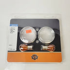 Bullet Turn Signal Clear Lens & Trim Ring for Harley-Davidson (2004–2004)