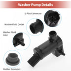 Windshield Washer Pump w/ Grommet for Mitsubishi (No.MN182397)