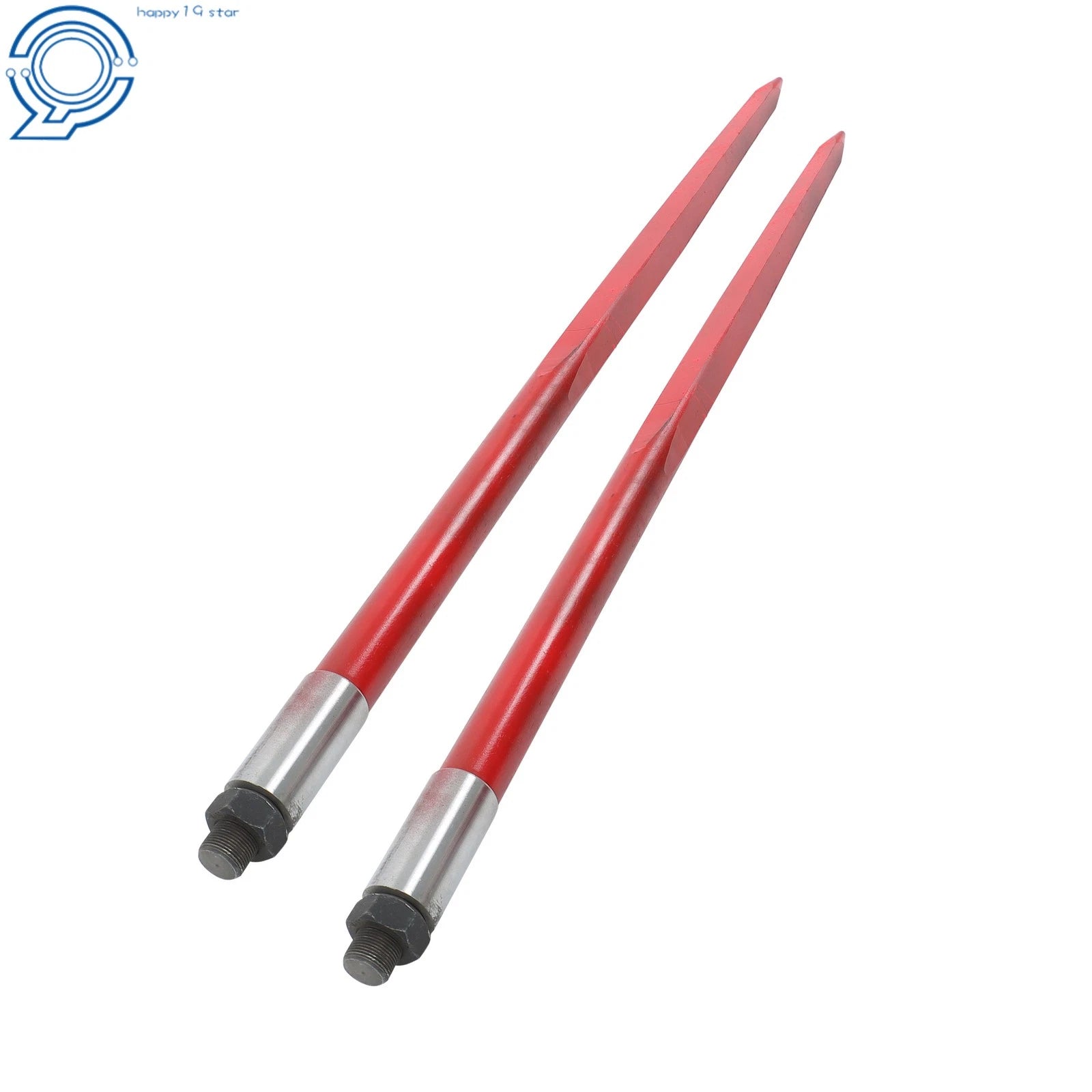 2Pcs Hay Bale Spear for Tractors (49", 4500lbs Capacity)