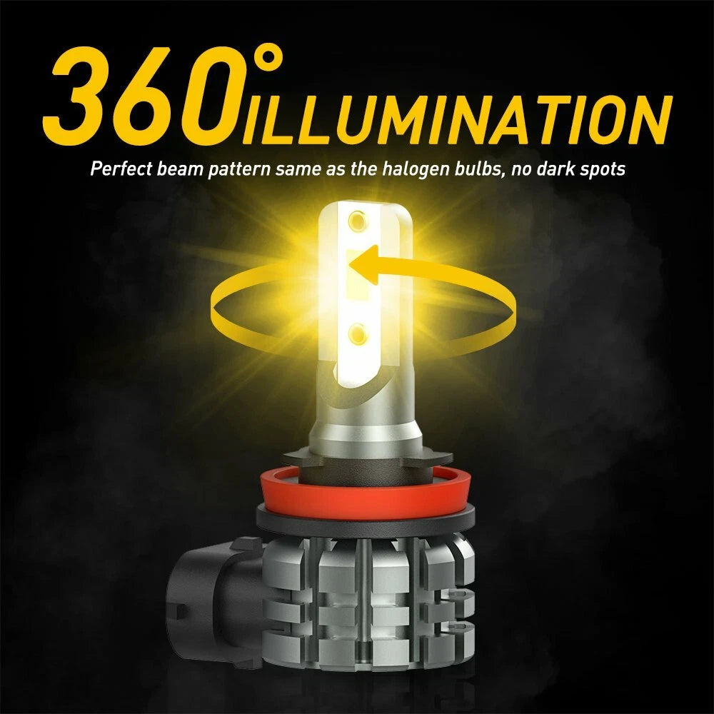 2X AUXITO LED H8 Fog Light Bulbs for Make Model (YYYY–YYYY)