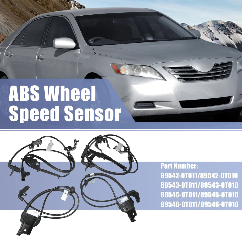 Set of 4 ABS Wheel Speed Sensors for Toyota Venza (2009–2015)