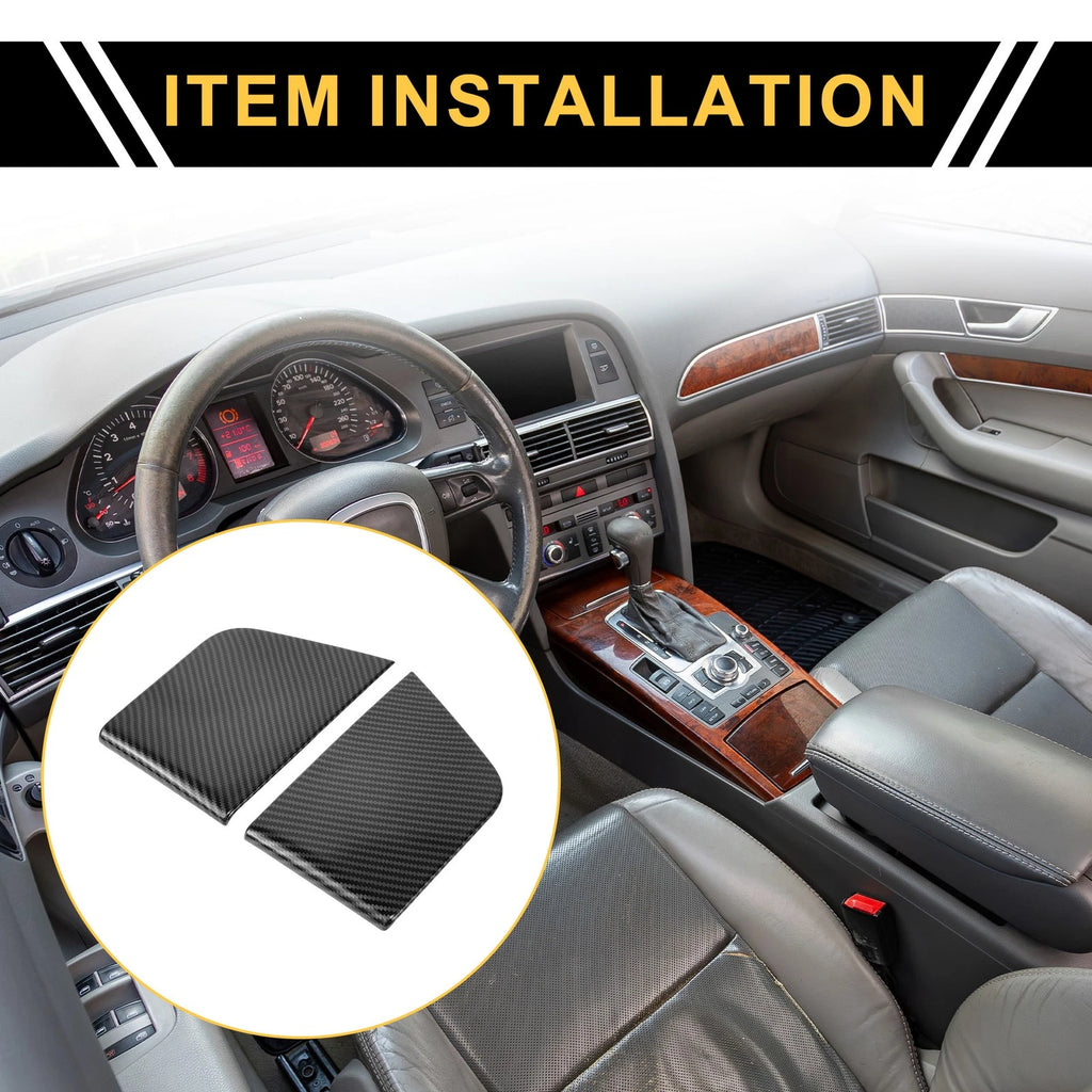 1 Pair Carbon Fiber Inside Door Handle Cover for Ford F-150 (2021–2024)