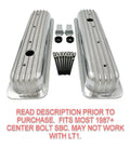 Short Finned Aluminum Valve Covers for Small Block Chevy 350 Vortec TBI (1967–2000)